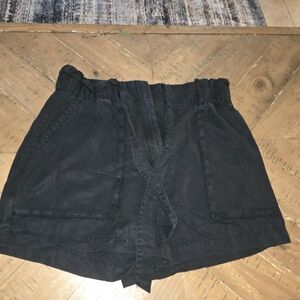 H&M Black High Waist Shorts